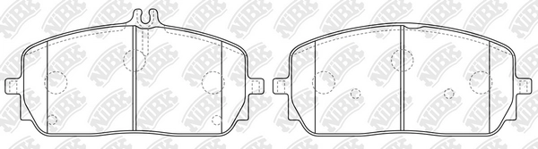 NIBK PN0763 - Тормозные колодки 