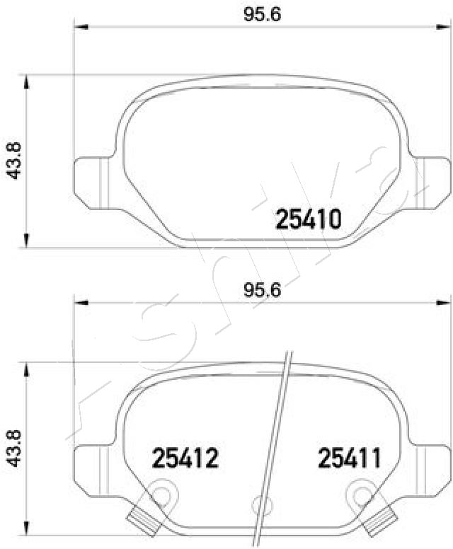 ASHIKA 51-00-0214 - Тормозные колодки 