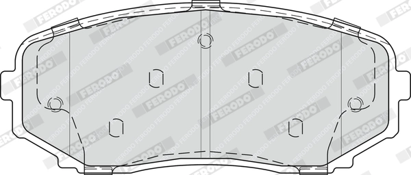 FERODO FDB4365 - Комплект тормозных колодок, дисковый тормоз PREMIER