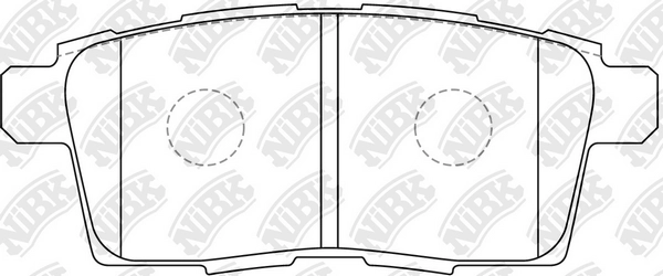 NIBK PN5814 - Тормозные колодки 