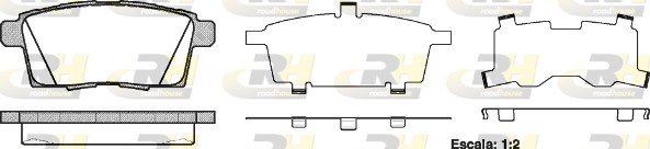 ROADHOUSE 21268.00 - Тормозные колодки 