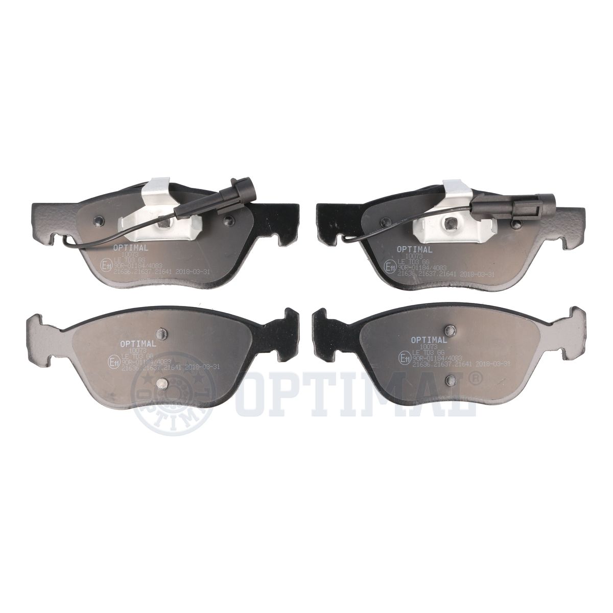 OPTIMAL BP-10073 - Тормозные колодки 