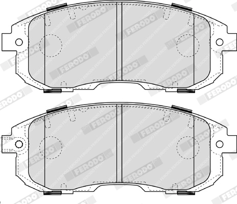 FERODO FDB4112 - Комплект тормозных колодок, дисковый тормоз PREMIER ECO FRICTION