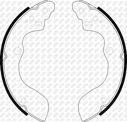 NIBK FN9801 - Барабанные колодки