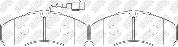 NIBK PN0072W - Тормозные колодки 