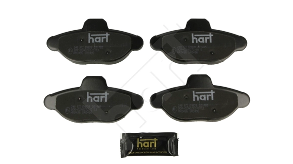 HART 248 972 - Комплект тормозных колодок, дисковый тормоз PREMIUM LINE