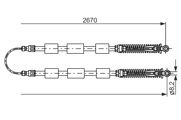 Трос ручника