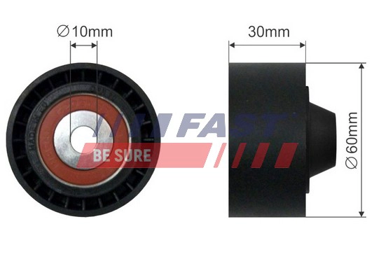 FAST FT44563 - Ролик обводной приводного ремня