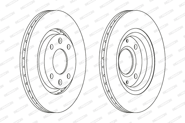 FERODO DDF1140 - Тормозной диск PREMIER