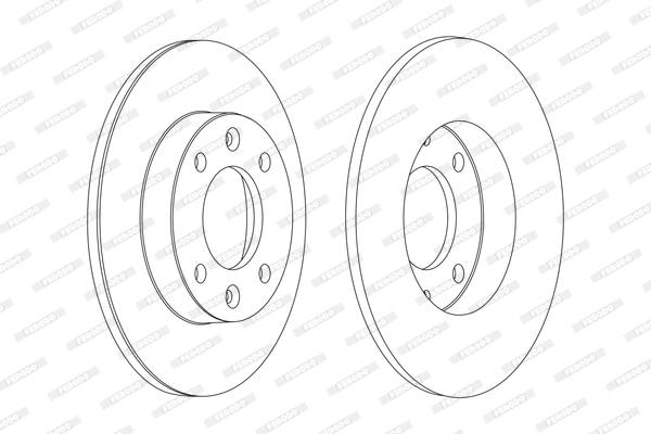 FERODO DDF1178C - Тормозной диск PREMIER Coat+ disc