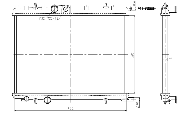 NRF 58304A - Радиатор охлаждения