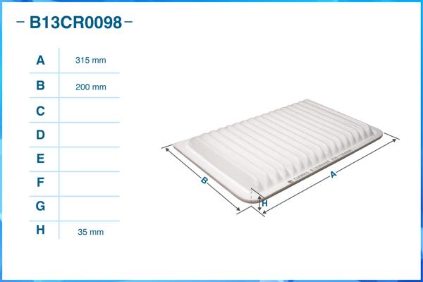 CWORKS B13CR0098 - Воздушный фильтр