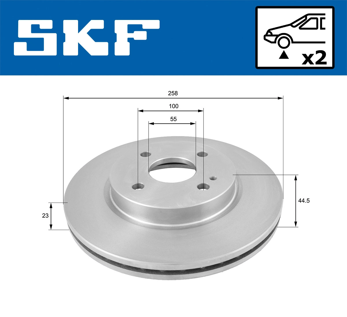 SKF VKBD 80351 V2 - Тормозные диски