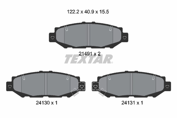 TEXTAR 2149101 - Тормозные колодки 