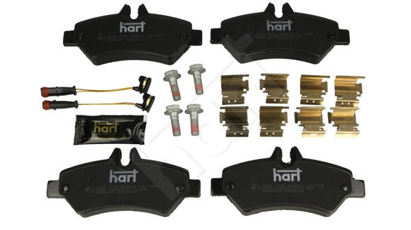 HART 249 003 - Комплект тормозных колодок, дисковый тормоз PREMIUM LINE