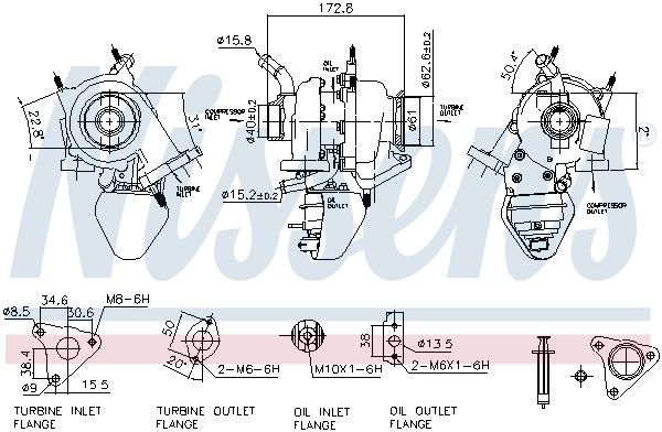 NISSENS 93342 - Турбина