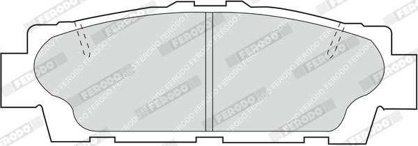 FERODO FDB945 - Комплект тормозных колодок, дисковый тормоз PREMIER