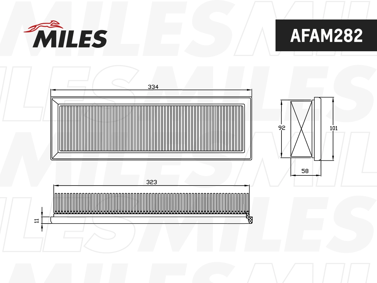 MILES AFAU268 - Воздушный фильтр