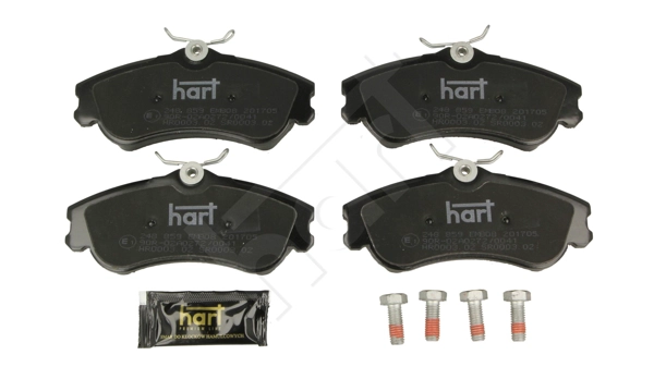 HART 248 859 - Комплект тормозных колодок, дисковый тормоз PREMIUM LINE