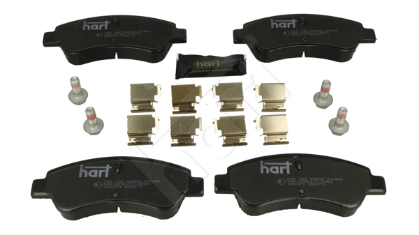 HART 249 188 - Комплект тормозных колодок, дисковый тормоз PREMIUM LINE