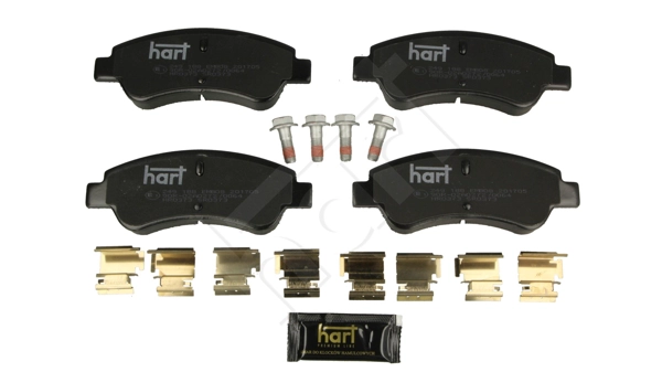 HART 249 188 - Комплект тормозных колодок, дисковый тормоз PREMIUM LINE