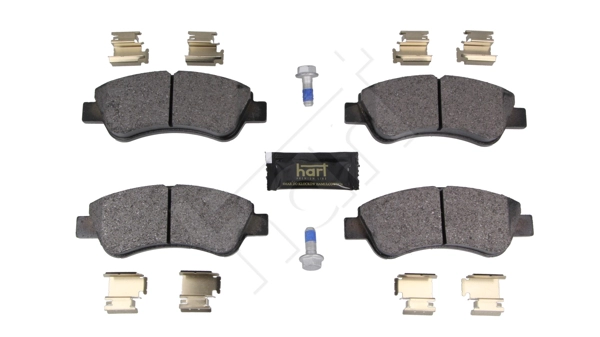 HART 261 800 - Комплект тормозных колодок, дисковый тормоз PREMIUM LINE