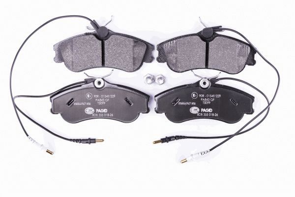 HELLA 8DB 355 018-261 - Тормозные колодки 