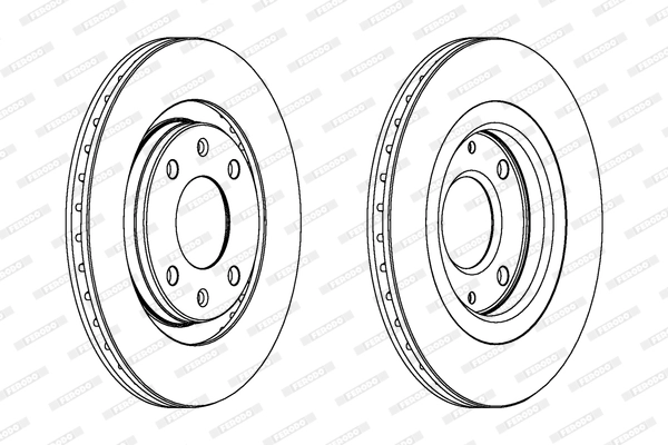 FERODO DDF192C - Тормозной диск PREMIER Coat+ disc