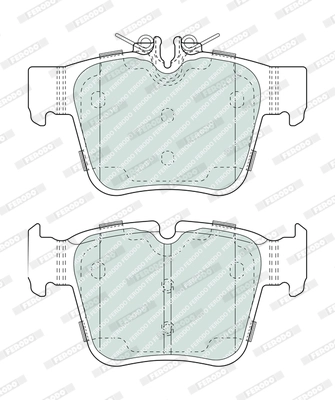 FERODO FDB5017 - Комплект тормозных колодок, дисковый тормоз PREMIER ECO FRICTION
