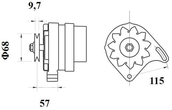 MAHLE MG 205 - Генератор