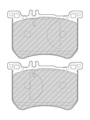 FERODO FDB5012 - Комплект тормозных колодок, дисковый тормоз FUSE+ Technology