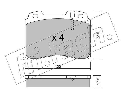 FRI.TECH. 683.0 - Тормозные колодки 