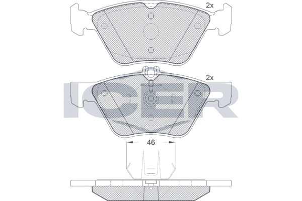 ICER 181259 - Тормозные колодки 