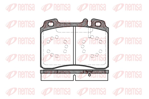 REMSA 0379.00 - Тормозные колодки 