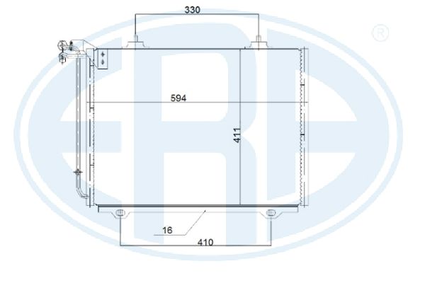 ERA 667239 - Радиатор кондиционера