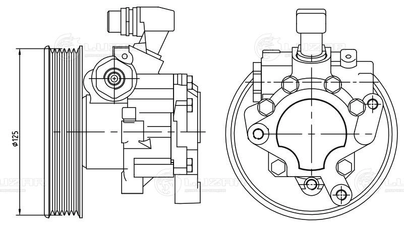 LUZAR LPS 1508 - Насос ГУР