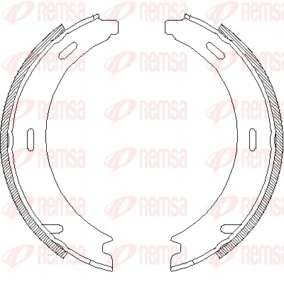 REMSA 4094.01 - Колодки барабанные ручника