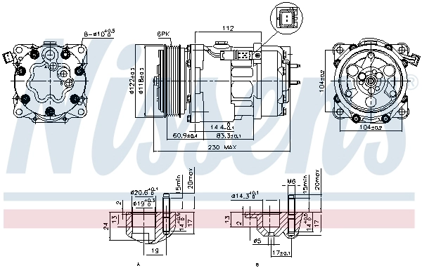 NISSENS 89032 - Компрессор кондиционера