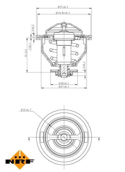 NRF 725140 - Термостат, охлаждающая жидкость EASY FIT
