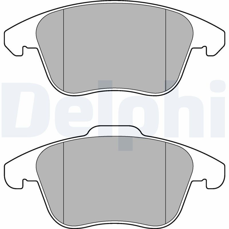 DELPHI LP3175 - Тормозные колодки 