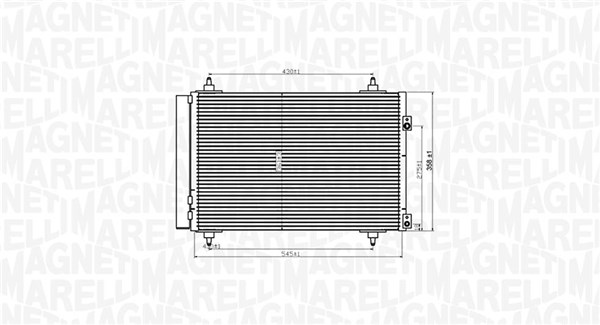 MAGNETI MARELLI 350203820000 - Радиатор кондиционера