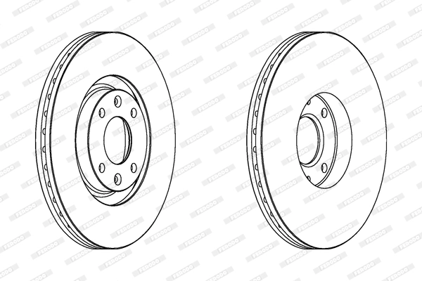 FERODO DDF1442 - Тормозной диск PREMIER