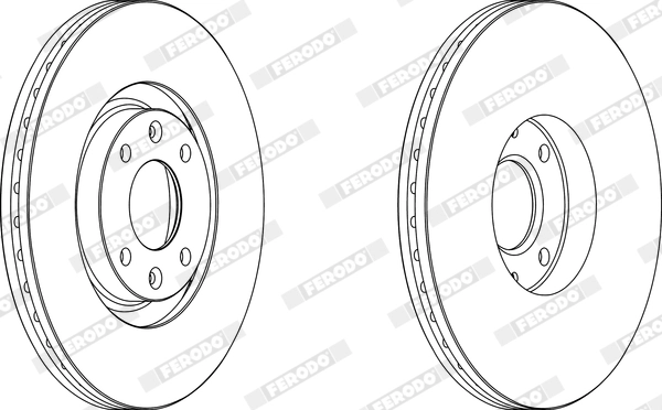 FERODO DDF1442 - Тормозной диск PREMIER
