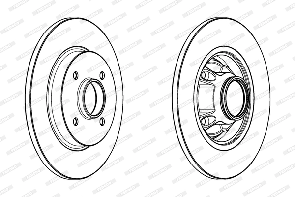 FERODO DDF1735-1 - Тормозной диск PREMIER