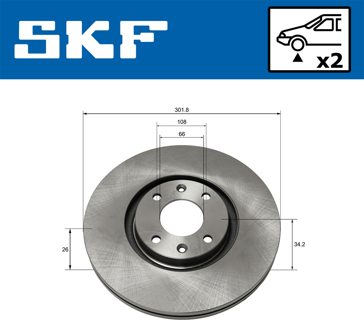 SKF VKBD 80135 V2 - Тормозные диски