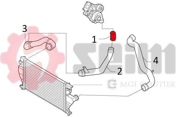 SEIM 981143 - Патрубок турбины