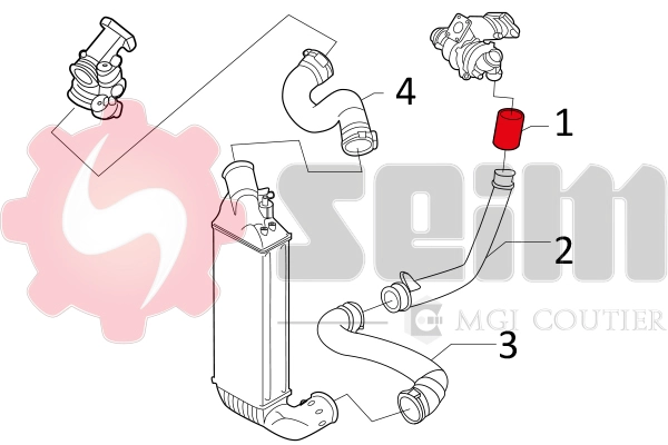 SEIM 981143 - Патрубок турбины