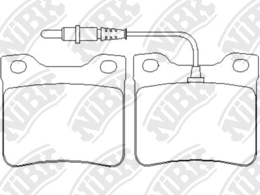 NIBK PN0265W - Тормозные колодки 