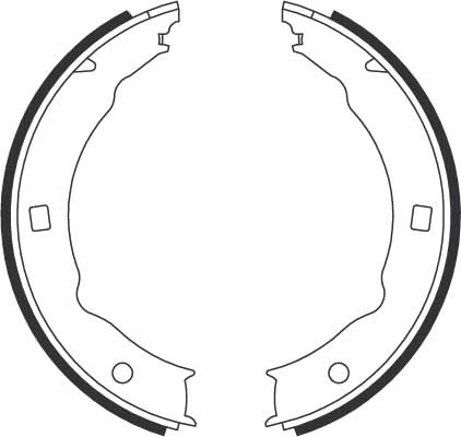 TRW GS8683 - Барабанные колодки