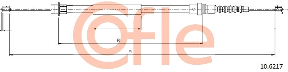 COFLE 10.6217 - Трос ручника